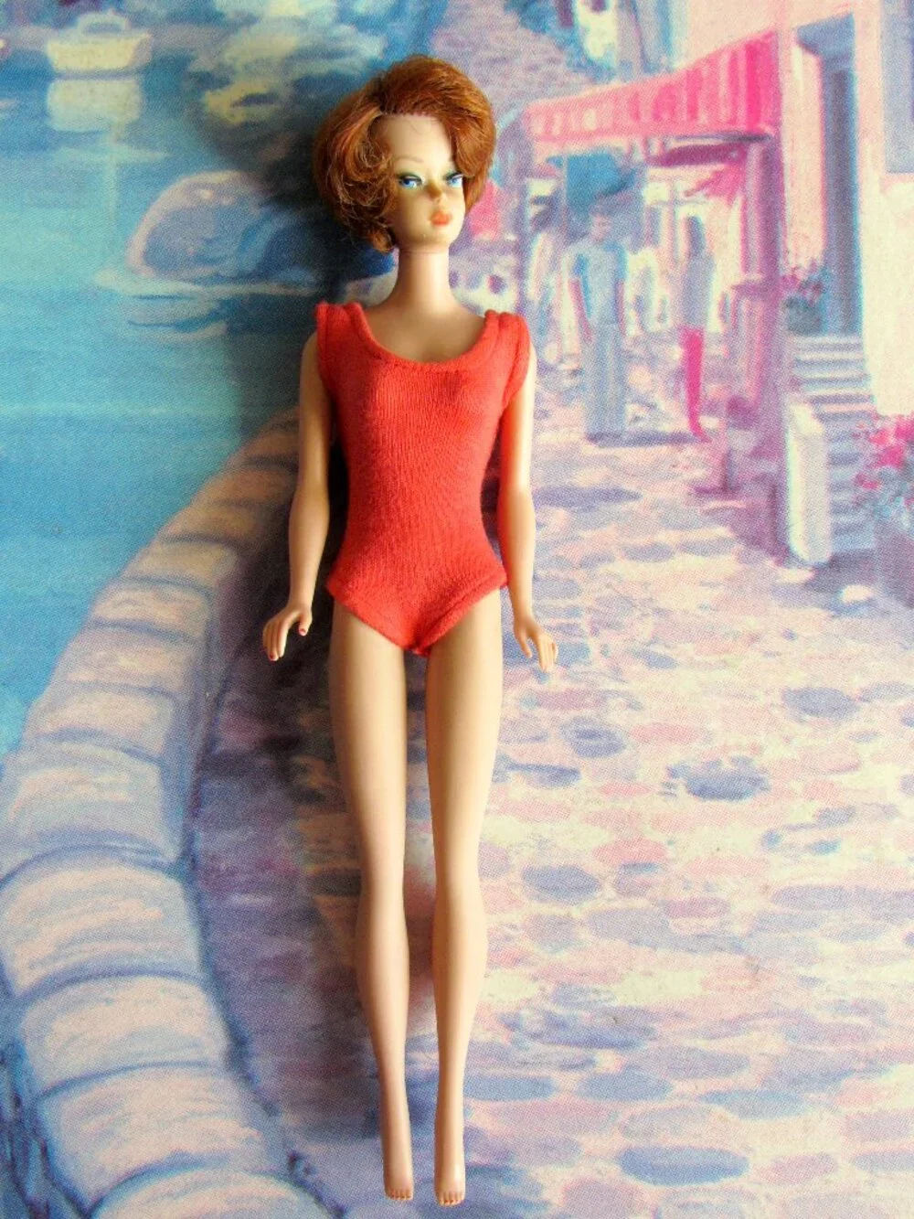 VINTAGE 1961 TITIAN BUBBLE CUT BARBIE LOT, NO GREEN EAR LET'S DANCE, SENIOR PROM